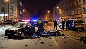 Schwerer Unfall auf der Sielower Chaussee in Cottbus - Vier Verletzte nach Besuch des Oktoberfests